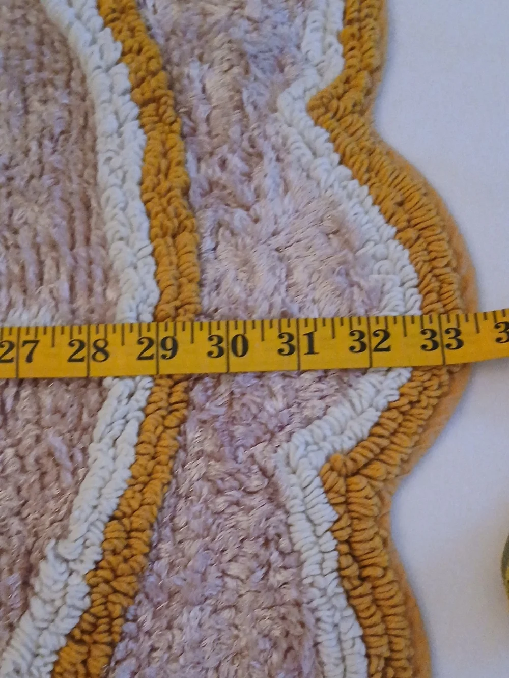 Anthropologie Bath Mat 32 Inch Diameter Cotton And Rayon